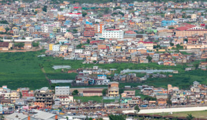 A series of wide angle views of Antananarivo Madagascar